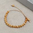 thumbnail image 6 of Ruanlalo Handmade Unisex Wooden Beaded Wax Rope Bracelet Spiritual Hand Jewelry Gift 3#, 6 of 6
