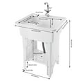 Outdoor Freestanding Laundry Utility Sink Washing Tub Wash Station Sink