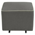 thumbnail image 5 of Davinci Universal Gliding Ottoman in Dark Grey Finish with Cream Piping, 5 of 6