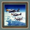 thumbnail image 2 of Historically Yours P-51 Mustang Fighters, Aviation Picture Frame, 10x10 8516, 2 of 6
