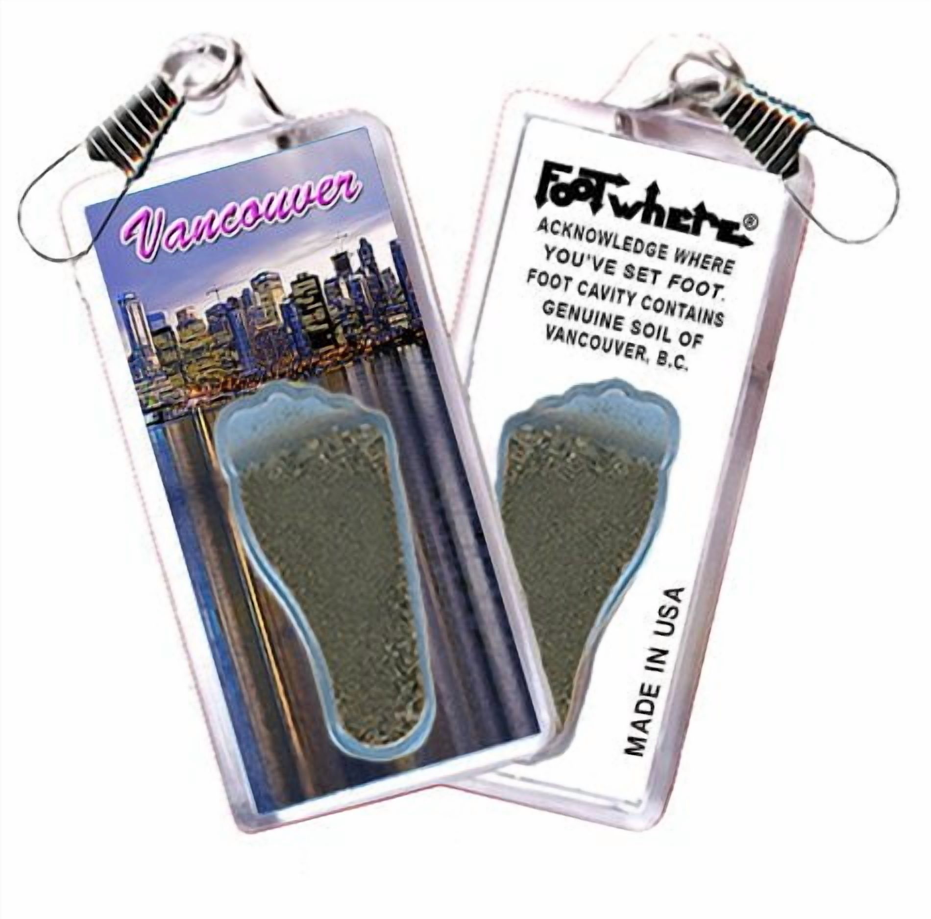 Vancouver FootWhere Souvenir Lanyards. (VC300 - Assorted) 6 Piece Set.