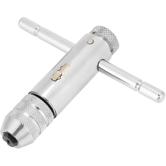 M3-m8 de llave de trinquete con mango en T ajustable compatible con juego de grifo y troquel (m3-m8) Afortunado Sencillez