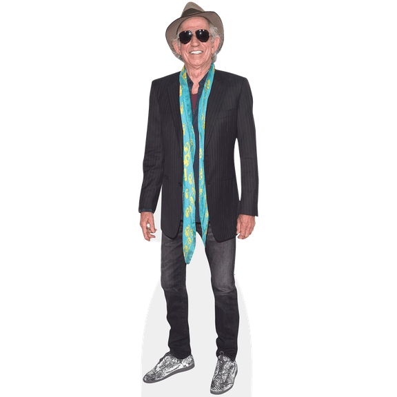 Keith Richards (Scarf) Mini Cardboard Cutout Standee