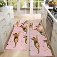 thumbnail image 4 of Kitchen Rugs Sets Of 2,German Shepherd Anti Fatigue Kitchen Mat Rugs Non Slip Washable,Decorative Kitchen Floor Mats for Kitchen,Sink,Laundry,17"X47", 4 of 5