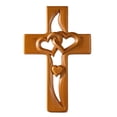thumbnail image 7 of Intertwined Heart Shape Wooden Cross Room Porch Living Room Hanging Decoration Wall Art Creative Valentine's Day Gift Wedding Gift, 7 of 7