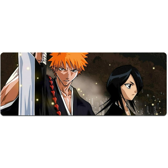 Alfombrilla de escritorio de goma Bleachs Anime para videojuegos, 80 x 30 cm