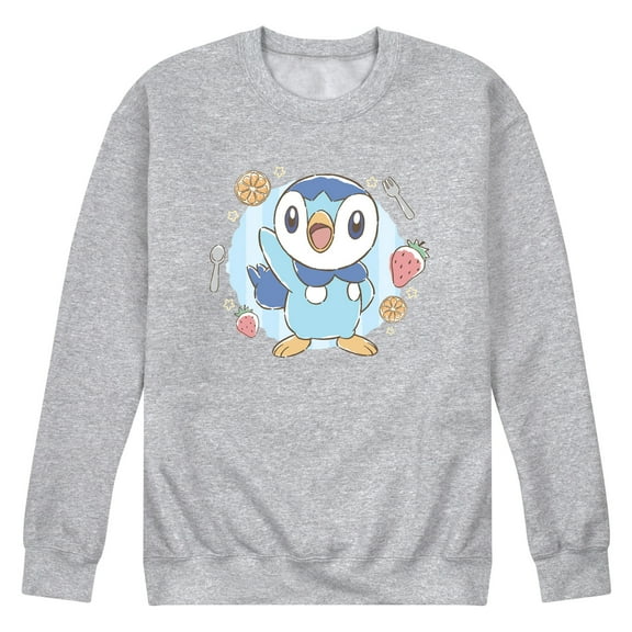 Pokémon - Cafe Piplup - Men's Crew Fleece Sweatshirt