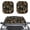 Autumn Maple Leaves Pattern, variant on XYZCANDO Car Sun Shade with Celestial Sun Moon, Two Piece Set for SUV and Truck Windshield Blocking