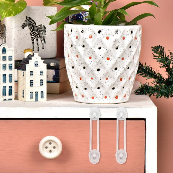 KALLORY 10-Pack Child with Strong Double-Sided Adhesive for Cabinets, Drawers, Doors, Baby Proofing