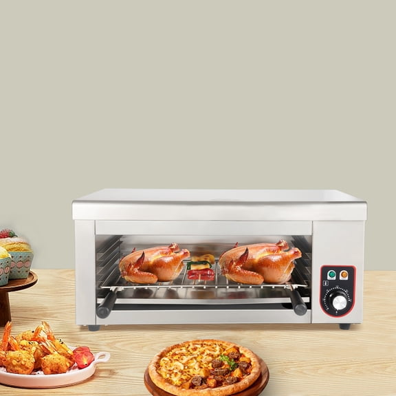 2000W Electric Cheese Melter Cheesemelter Countertop Salamander Broiler Grill