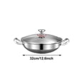 thumbnail image 3 of Upgraded Alloy Frying Pan Uncoated Cover Plate 32 Cm Compatible With Induction Cookers And All Types Of Stoves, 3 of 7