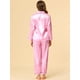 thumbnail image 5 of Conjuntos de pijama para mujer Allegra K ropa de dormir de manga larga con botones suave Rosa L, 5 of 6