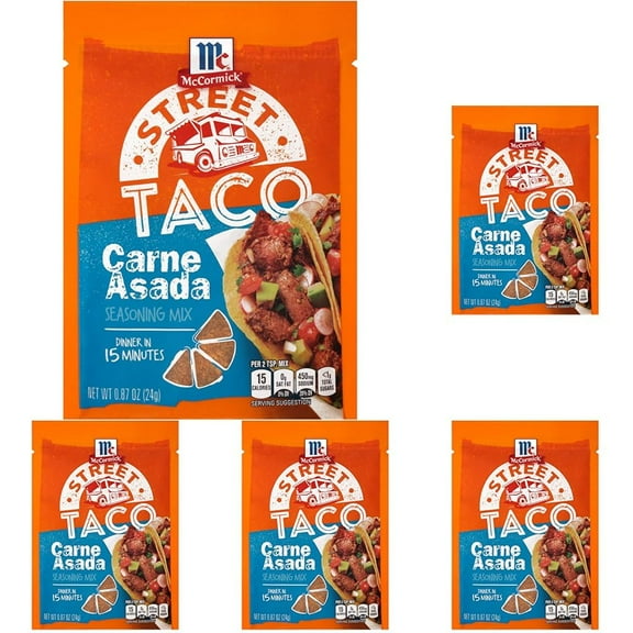 Mccormick Street Taco Carne Asada 0.87 Oz Seasoning Mix (Pack Of 5)