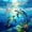 Blue Green, variant on Manfei Ocean Sea Turtles Queen Comforter Set,Colorful Seaweed Comforter Sets Queen,Polkadot Reversible,3-Piece,1 Comforter and 2 Pillowcases