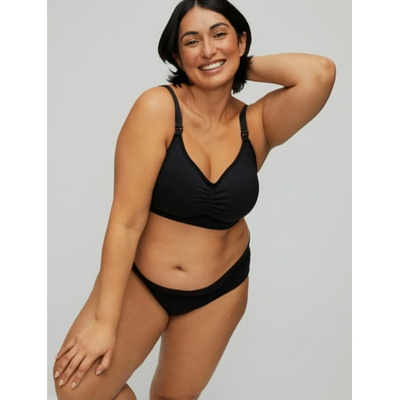 Motherhood Maternity Plus Size Seamless Clip Down Maternity And Nursing Bra