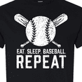 thumbnail image 4 of Inktastic Grunge Eat Sleep Baseball Repeat T-Shirt, 4 of 5