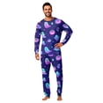 thumbnail image 3 of Mfakffe Halloween Family Matching Loungewear Set Long Sleeve Tops and Pants Sleepwear Ghost and Pumpkin Print Soft Pajamas for Holiday Party, 3 of 6