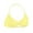 Yellow, variant on Fengactive Women's Seamless Halter Sports Bra Open Back Padded Gym Workout Crop Tank Tops Low Impact Bra