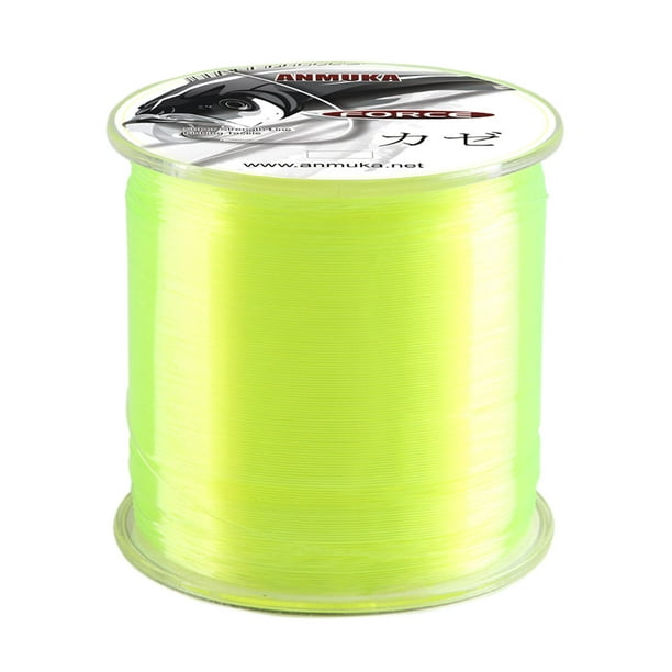 MAWCLOS Fishing Line Nylon Braided Lines Throwing Men Fish Wire Line-Superior  Unisex Abrasion Resistant Yellow 0.4/6LB 