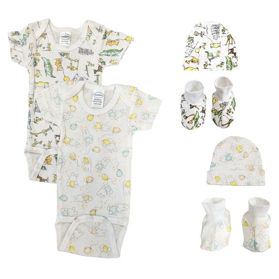 Unisex Newborn Baby 6 Pc Layette Sets