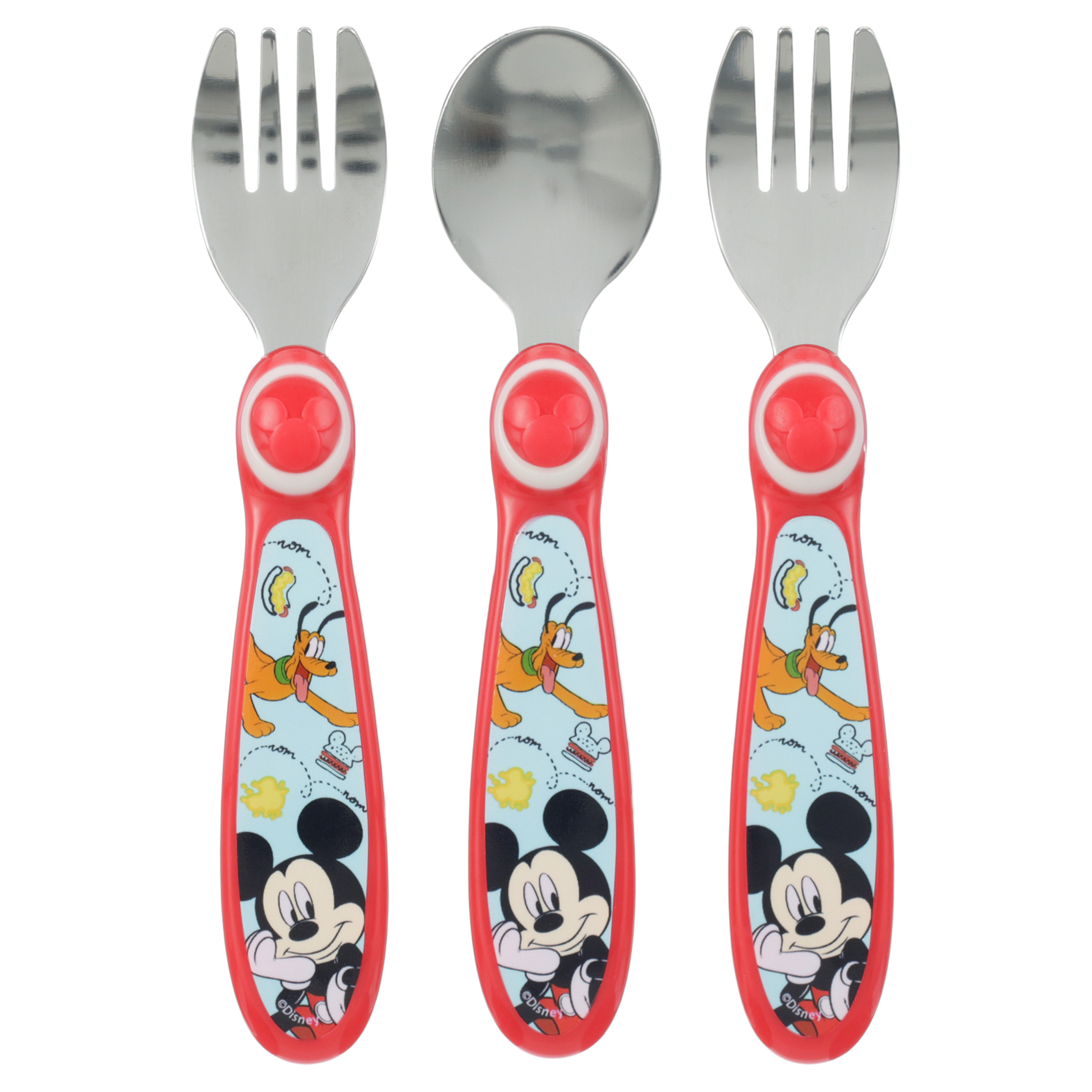 Disney Mickey Toddler Forks and Spoon Set - 3 Pieces