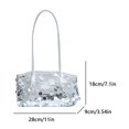 thumbnail image 2 of Bolso Hombro Lentejuelas Bag Bolso Brillante Bag Pu Hand Bolshuss para Mujeres (plata), 2 of 8
