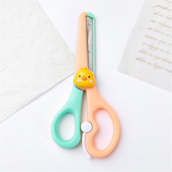 Clearance Left Handed Scissor With Cap Blunt Tip Home Use Crafting Scissor Arts Cutting Paper Scissors Scissors