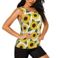 thumbnail image 2 of Sigee Sunflowers for Women's Workout Tank Top,Running Tank Tops,Sleeveless Gym ClothesX-Large, 2 of 8