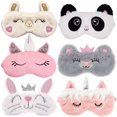thumbnail image 2 of 6PCS Sleep Mask Elastic Cartoon Lovely Sleeping Eye Mask Sleep Blindfold for Home, 2 of 9