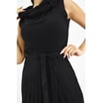 thumbnail image 4 of Vestido tejido cuello cascada Roman Fashion /Juvenil, 32162 (Negro) negro G, 4 of 6