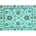 thumbnail image 1 of Ahgly Company Indoor Rectangle Abstract Light Blue Modern Area Rugs, 2' x 5', 1 of 4