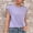 Purple, variant on loopsun Womens Tops,Womens Plus Size Tops,Women Casual Short Sleeve Short Sleeve Solid Pullover Blouse T-shirt Tops Loose Purple S