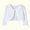 White, variant on Virmaxy 2T-9T Toddler Baby Girl Waffle Cardigan Cute Colourful Long Sleeve Lace Princess Cardigan Fashion Shawl Jacket White S