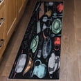 thumbnail image 6 of Ottomanson Machine Washable Utensils 2x5 Flatweave Cotton Kitchen Runner Rug, 20" x 59", Black/Multicolor, 6 of 7