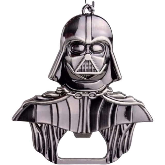 Abrebotellas de Darth Vader como llavero, negro brillante, construcción robusta, 55 mm x 60 mm, para el bar en casa y mientras viaja: regalo divertido para los fanáticos de Star Wars Rojo Verde Cocina, Decoración y Otros