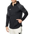thumbnail image 2 of 1351314 Under Armour Mens Qualifier Fleece Anorak Hoodie Black 2XL, 2 of 3