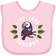 thumbnail image 3 of Inktastic Live Love Toucans Boys or Girls Baby Bib, 3 of 4
