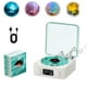 thumbnail image 1 of Altavoz Bluetooth Siluyado Waves, reproductor de vinilo, color blanco, 1 of 6