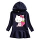 thumbnail image 3 of Hello Kitty nuevo otoño niños algodón Casual Sudadera con capucha vestido lindo estampado de dibujos animados Simple hoja de loto dulce vestido de niña, 3 of 5