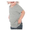 Kavio IJC0432 Infants Crew Neck Short Sleeve Tee-Heather Gray-6M