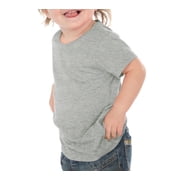 Kavio IJC0432 Infants Crew Neck Short Sleeve Tee-Heather Gray-6M