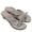 gray, variant on Women Bow High Heel Flip Flops Sandals Thong Slip On Summer Shoes