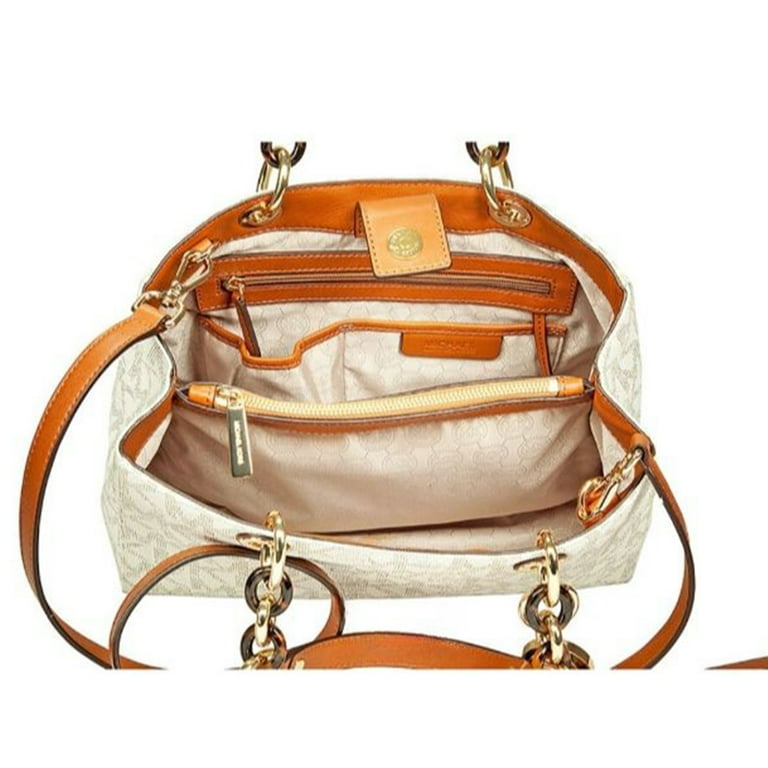 Michael Kors Cynthia Vanilla PVC Medium Satchel Walmart