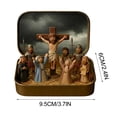 thumbnail image 2 of Easter Gift Nativity Set in Tin Box - Holy Family  Knick-Knack, Religious Easter Home Decor Aesthetic, Festive Birthday Gift for Family,  Desktop Religious Displays, D, 2 of 7