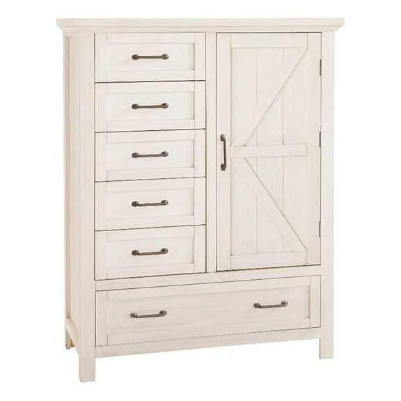 Westwood Design Westfield Wood Chifferobe Brushed White