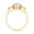 thumbnail image 2 of Rosec Jewels 2 Carat Lab Grown Diamond Heart Engagement Ring - EF-VS Quality Certified - Gift For Special Occasions, 10K Yellow Gold, US 3.00, 2 of 8