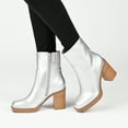 thumbnail image 5 of Journee Collection Womens Brittany Tru Comfort Foam Inside Zip Platform Booties, 5 of 6
