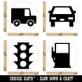 thumbnail image 2 of Auto Car Truck Traffic Light Signal Gas Station Pump Rubber Stamp Set for Scrapbooking Crafting Stamping - Medium 1 Inch, 2 of 7
