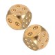 thumbnail image 1 of FELTECHELECTR dados de metal macizo de latón de 15 x 15 x 15 mm, tamiz de Mahjong, suministros para pub y bar., 1 of 3