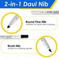 thumbnail image 1 of Unatoiry 6pcs Plastic Versatile Markers For Wide Application Of Textile Projects Washable Textile Markers, 1 of 6